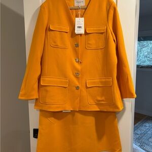 Women's Goldenrod Jacket & Skirt Set